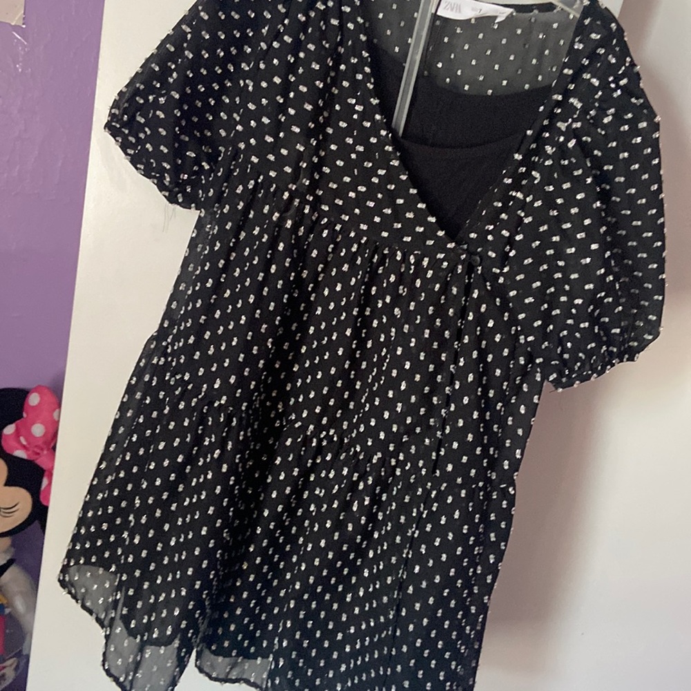 Black dress with slip for little girls size 7